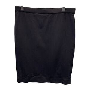 Joe Fresh Black Pencil Skirt S Pull On Professional Dressy Cotton Stretchy